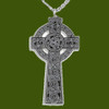 Kaleidoscope Celtic Cross Knotwork Large Stylish Pewter Pendant