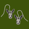 Hare Celtic Knotwork Animal Themed Stylish Pewter Sheppard Hook Earrings