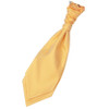 Marigold Yellow Mens Greek Key Microfibre Pre-tied Ruche Wedding Cravat Necktie 