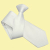 White Mens Solid Check Microfibre Slim Clip-on Tie Wedding Necktie