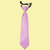 Lilac Boys Plain Satin Elastic Tie Wedding Necktie 