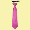 Mulberry Boys Plain Satin Elastic Tie Wedding Necktie 