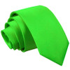 Apple Green Boys Plain Satin Straight Tie Wedding Necktie