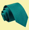 Teal Green Boys Plain Satin Straight Tie Wedding Necktie