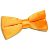 Fluorescent Orange Mens Plain Satin Bow Tie Wedding Necktie