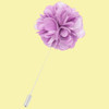 Lilac Plain Satin Tie Pin Wedding Mens Lapel Pin Set Of Two