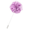 Lilac Plain Satin Tie Pin Wedding Mens Lapel Pin Set Of Two