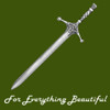 Claymore Sword Scotland Antiqued Stylish Pewter Kilt Pin