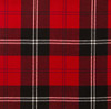 Ramsay Red Modern Lightweight Tartan Wool Fabric Mens Cummerbund