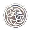Eternal Life Celtic Knotwork Round Enamel Badge Lapel Pin Set x 3