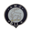 Scott Clan Blue White Enamel Round Badge Lapel Pin Set x 3