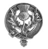 Scottish Thistle Cap Crest Sterling Silver Scottish Thistle Badge