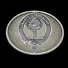 Anderson Clan Badge Oval Antiqued Mens Sterling Silver Belt Buckle