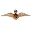 Royal Air Force Sweetheart Wings Military Badge Gilt Lapel Pin Set x 3
