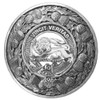 Baxter Clan Crest Thistle Round Stylish Pewter Clan Badge Plaid Brooch