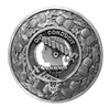 Borthwick Clan Crest Thistle Round Stylish Pewter Clan Badge Plaid Brooch
