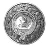 Cunningham Clan Crest Thistle Round Stylish Pewter Clan Badge Plaid Brooch