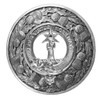 Henderson Clan Crest Thistle Round Stylish Pewter Clan Badge Plaid Brooch