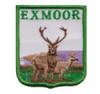 United Kingdom Exmoor Shield Places Embroidered Cloth Patch Set x 3