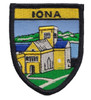 Scotland Iona Shield Places Embroidered Cloth Patch Set x 3