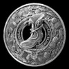 MacAulay Clan Crest Thistle Round Sterling Silver Clan Badge Plaid Brooch