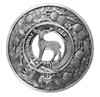 MacCorquodale Clan Crest Thistle Round Stylish Pewter Clan Badge Plaid Brooch