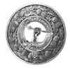 MacCulloch Clan Crest Thistle Round Stylish Pewter Clan Badge Plaid Brooch