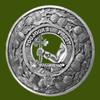 MacDonald Of Dunnyveg Clan Crest Thistle Round Stylish Pewter Clan Badge Plaid Brooch