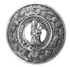 MacLennan Clan Crest Thistle Round Sterling Silver Clan Badge Plaid Brooch
