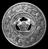 MacLeod Of Harris Clan Crest Thistle Round Sterling Silver Clan Badge Plaid Brooch