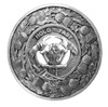 MacLeod Of Harris Clan Crest Thistle Round Sterling Silver Clan Badge Plaid Brooch