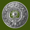 MacLeod Of Lewis Clan Crest Thistle Round Stylish Pewter Clan Badge Plaid Brooch