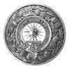 MacLeod Of Lewis Clan Crest Thistle Round Stylish Pewter Clan Badge Plaid Brooch