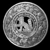MacPherson Clan Crest Thistle Round Sterling Silver Clan Badge Plaid Brooch