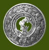 MacQuarrie Clan Crest Thistle Round Stylish Pewter Clan Badge Plaid Brooch