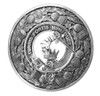 MacQuarrie Clan Crest Thistle Round Stylish Pewter Clan Badge Plaid Brooch