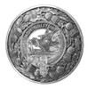 MacTavish Clan Crest Thistle Round Stylish Pewter Clan Badge Plaid Brooch