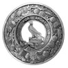 Clelland Clan Crest Thistle Round Stylish Pewter Clan Badge Plaid Brooch