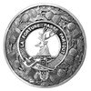 Rollo Clan Crest Thistle Round Stylish Pewter Clan Badge Plaid Brooch