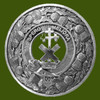 Moffat Clan Crest Thistle Round Stylish Pewter Clan Badge Plaid Brooch