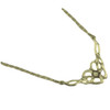 Celtic Floral Knotwork Pearl 9K Yellow Gold Necklet