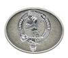 Adair Clan Badge Oval Antiqued Mens Sterling Silver Belt Buckle