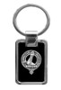 Armstrong Clan Badge Stainless Steel Silver Clan Crest Keyring