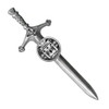 ONeill Irish Coat Of Arms Claddagh Round Pewter Family Crest Large Kilt Pin