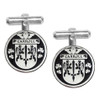 Carroll Irish Coat Of Arms Claddagh Stylish Pewter Family Crest Cufflinks