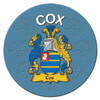 Cox Coat of Arms Cork Round English Family Name Coasters Set of 10