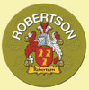 Robertson Coat of Arms Cork Round English Family Name Coasters Set of 10