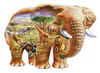 Elephant Savannah Animal Themed Magnum Wooden Jigsaw Puzzle 750 Pieces