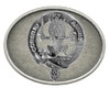 Maitland Clan Badge Oval Antiqued Mens Stylish Pewter Belt Buckle