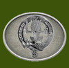 Maitland Clan Badge Oval Antiqued Mens Stylish Pewter Belt Buckle